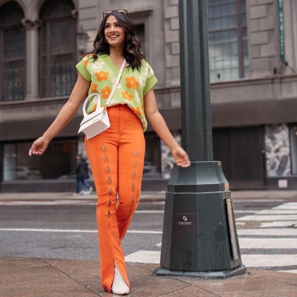 🍏 ZARA BNWT FLORAL JACQUARD KNIT VEST 🍏 - Picture 2 of 7